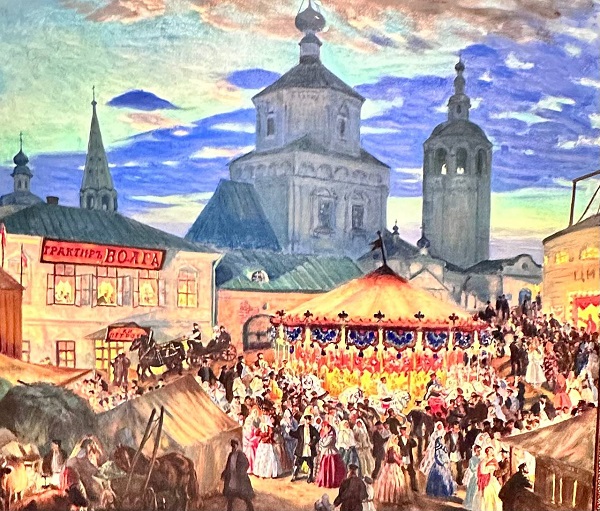 6-Ярмарка в Кинешме. 1917 Холст, масло Частное собрание.JPG