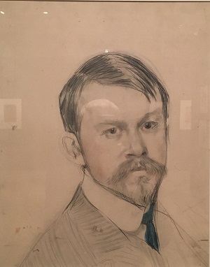 26-Автопортрет. 1902-1904 Картон, графитный, синий и красный карандаши ГТГ.JPG