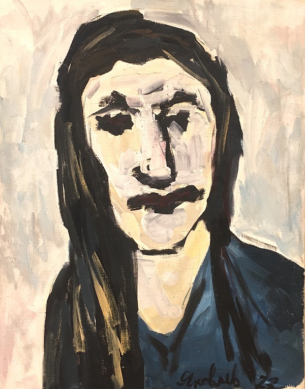 13-Владимир Яковлев. Женщина в синем. 1973, холст, масло оллекция Антона Козлова.JPG