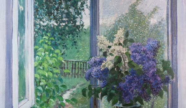 Открытое окно Сирень 1886