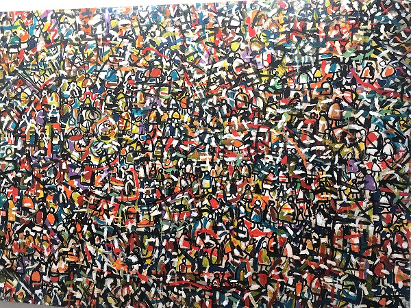 28-Погребняк Владимир. Вернисаж-2 Холст смешанная техника 165х240 2006 Art Object Gallery.JPG