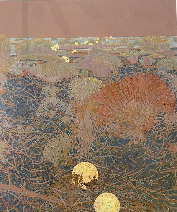 23-Владимир Григ Wild...Wild...West, 2023 canvas, acrylic, glass beads, mosaic (холст, акрил, стеклярус, мозаика).JPG