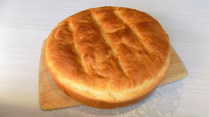 Хлеб на молоке с сухими дрожжами приготовленный в духовке.jpg