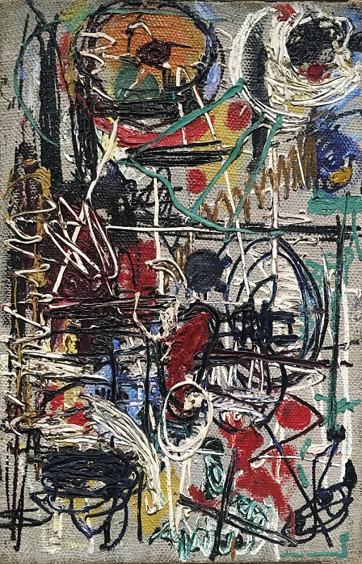 12-Борис Турецкий (1928-1977)Абстрактная композиция. 1958. Холст, масло Коллекция Антона Козлова.JPG